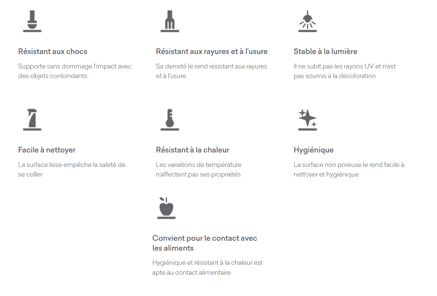 Plateau de table en HPL Massif - Détail 1